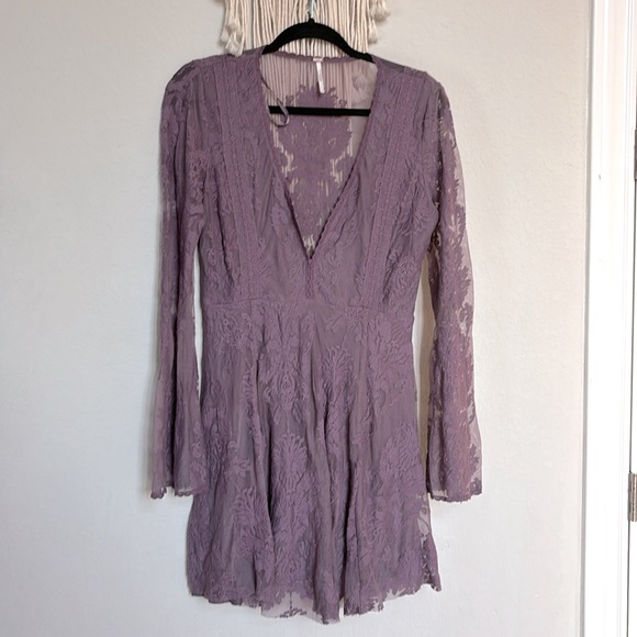 Free People reign over me dress bell sleeve - Picture 13 of 15